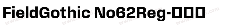 FieldGothic No62Reg字体转换